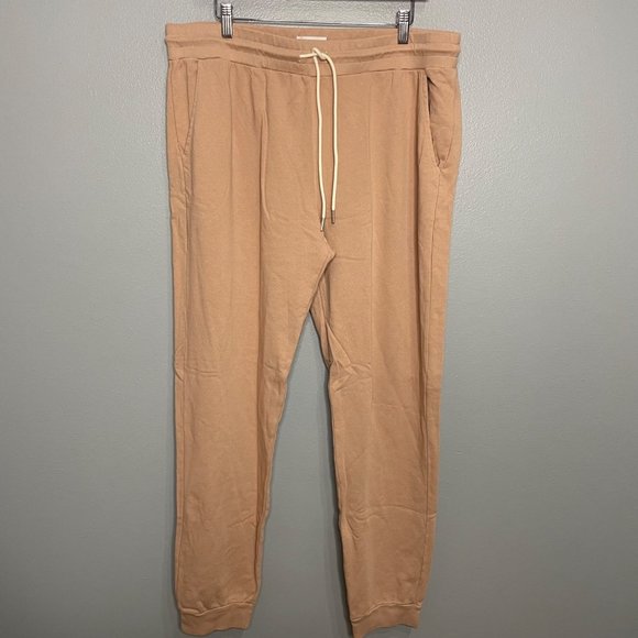 MATE THE LABEL organic terry classic jogger in rose 2X - Picture 2 of 6